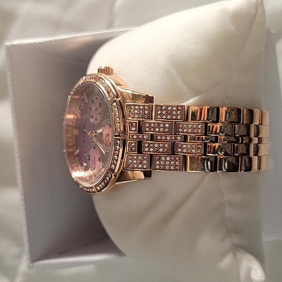 Guess Rose Gold-Tone Multifunction Watch - Picture 2 of 4